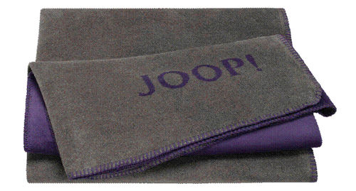 Joop! Wohndecke Uni-Doubleface Schiefer Violett - 150x200cm